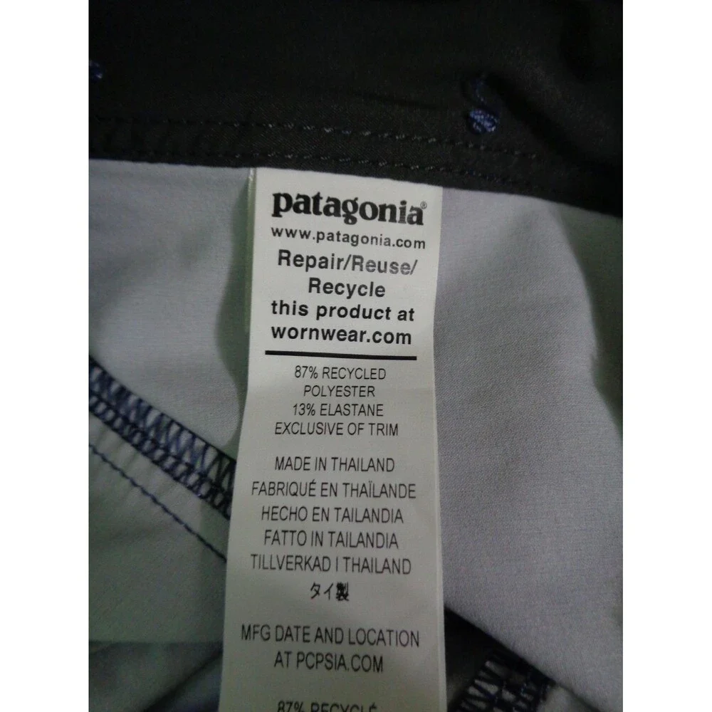 Patagonia Stripe Hydro Series Board Shorts Size 31 Swim Quick Dry